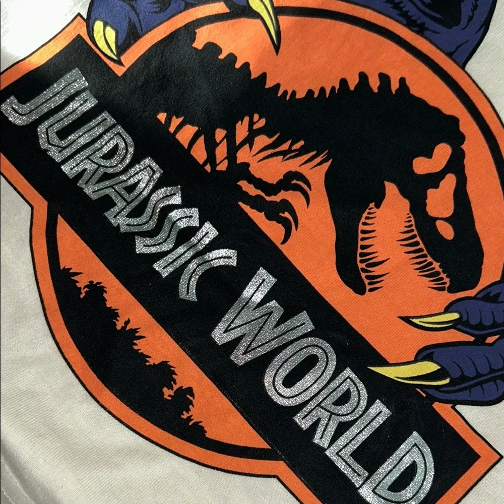 Jurassic World Kids Cream Dinosaur T-Shirt